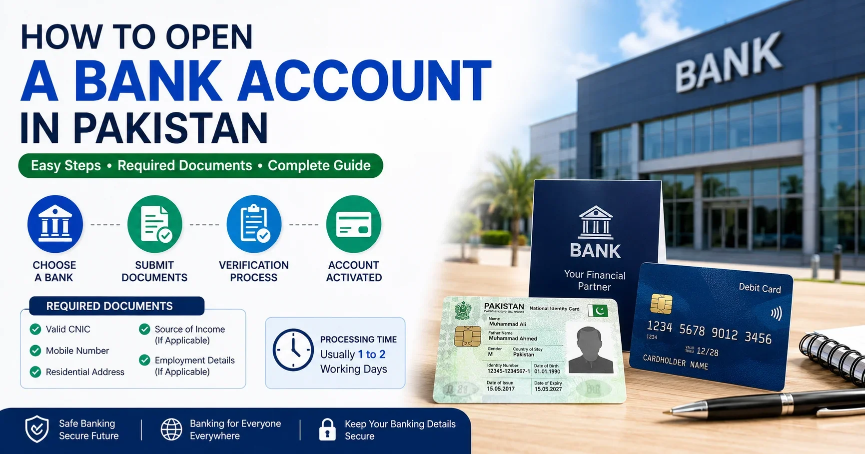 How to Open a Bank Account in Pakistan - 2026