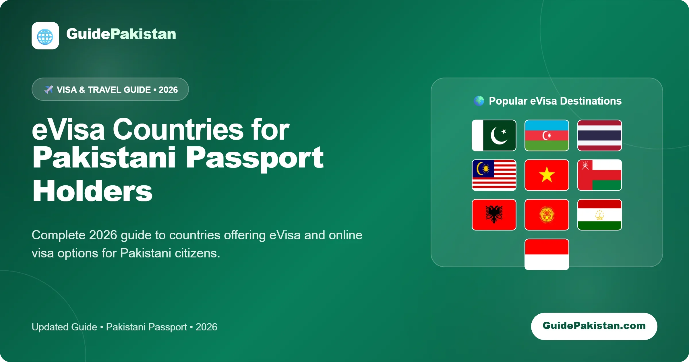 eVisa Countries for Pakistani Passport Holders 2026 – Complete Guide