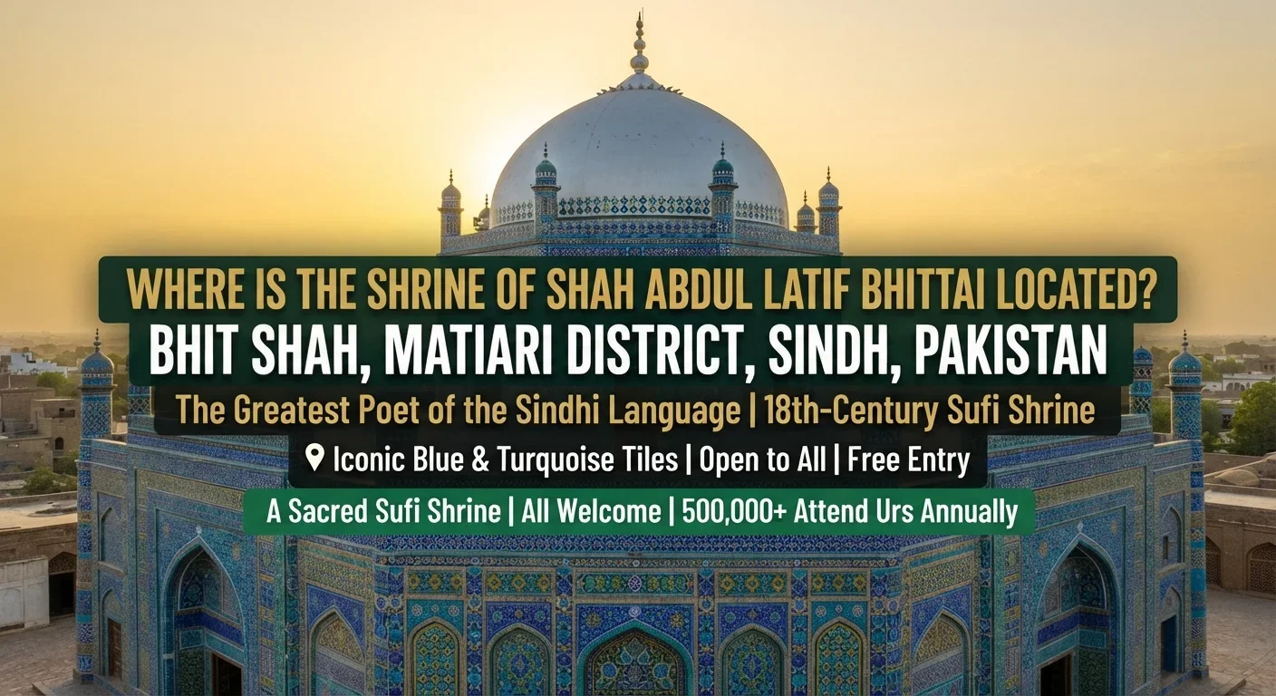 Where is the Shrine of Shah Abdul Latif Bhittai Located? Complete Visitor's Guide