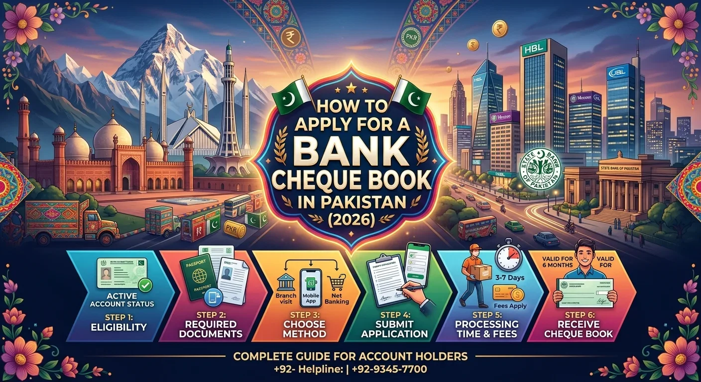 How to Apply for a Bank Cheque Book in Pakistan (2026)